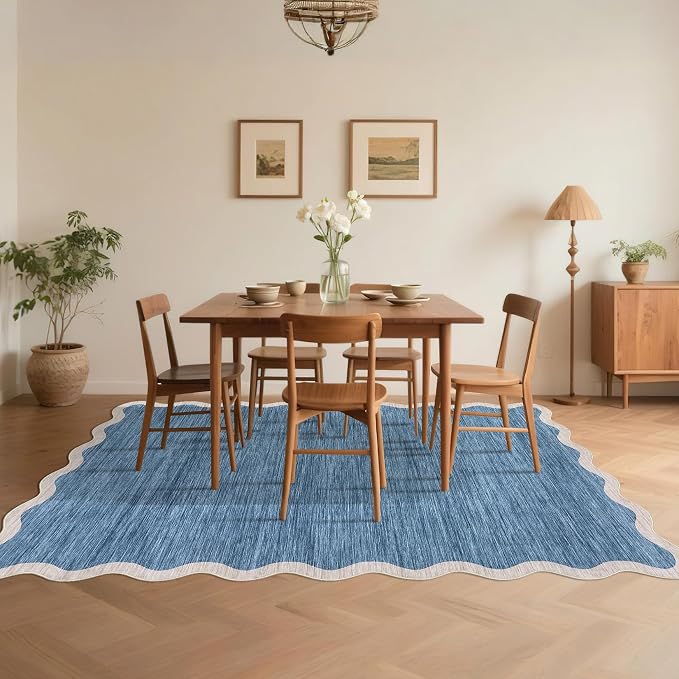 GarveeHome Scalloped Washable Area Rug 8 x 10 Rug - Image 9