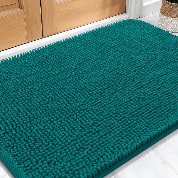 OLANLY Dog Door Mat for Muddy Paws 30x20, Super Absorbent Chenille Mud Mat | by OLANLY