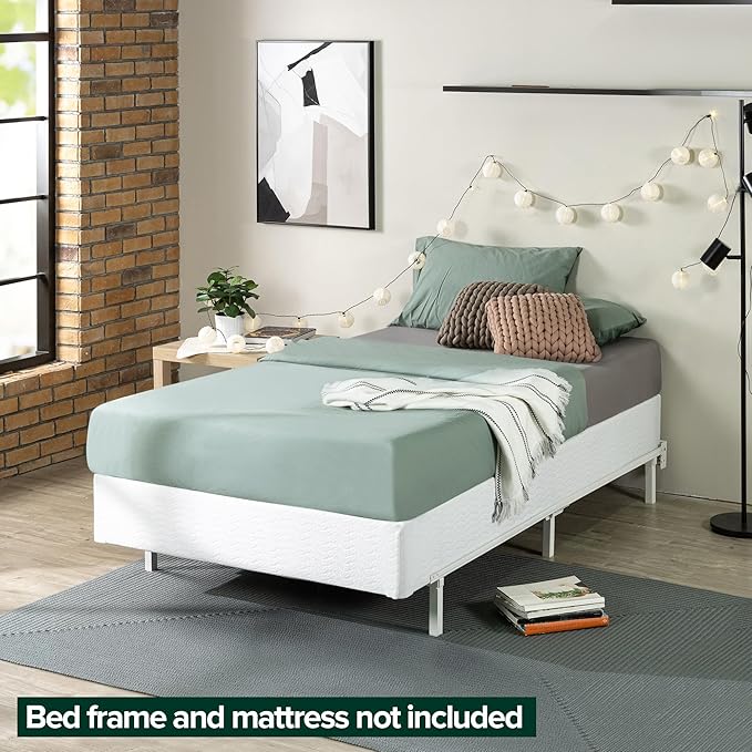 ZINUS 9 Inch Twin Metal Smart Box Spring with Quick Assembly, Mattress Foundation, Strong Metal Frame, Easy Assembly