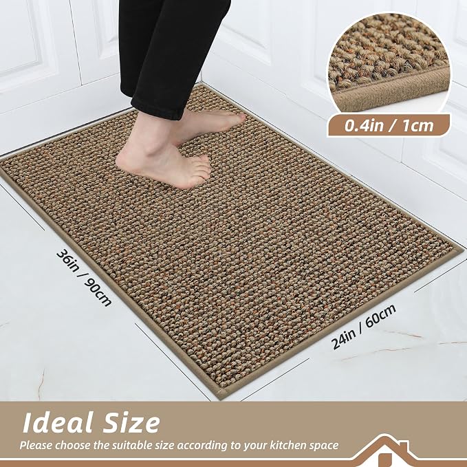 BEQHAUSE Kitchen Rugs 24"x36", Kitchen Mats - Image 2
