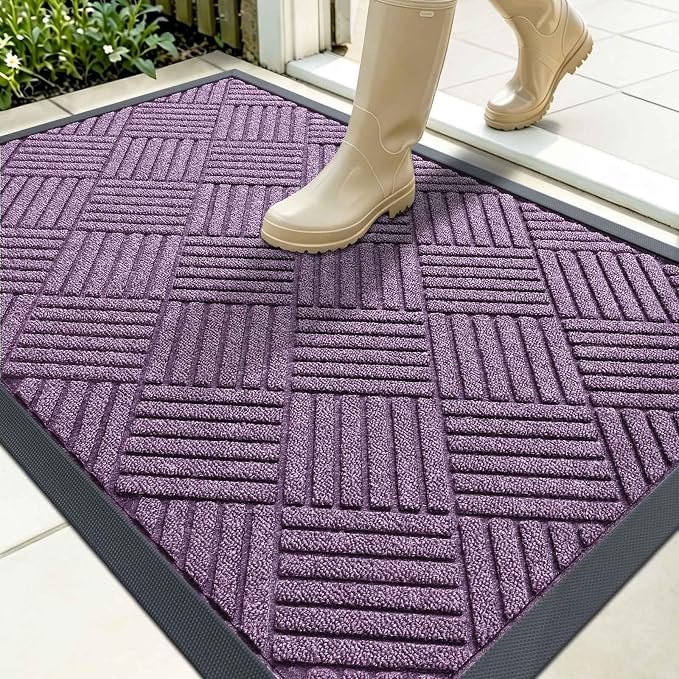 OLANLY Front Door Mat Outside Entrance 35x23, Waterproof Heavy-Duty Doormat | by OLANLY