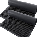 OLANLY 2-Pack Front Door Mats 59x34, Waterproof Heavy-Duty Doormats | Off-Black by OLANLY