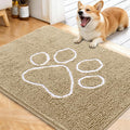 OLANLY Dog Door Mat for Muddy Paws 40x32, Paw Print Design Chenille Mud Mat | by OLANLY