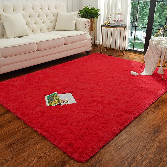 Chicrug Soft Area Rugs for Bedroom Living Room Plush Fluffy Rug 9x12 | Shag - Image 5
