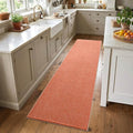 2x6 Orange/White Runner Rug Washable Non-Slip by Unknown