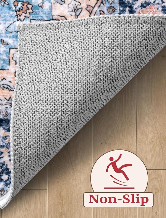 SERISSA 3x8 Washable Non Slip Boho Runner Rug - Image 4