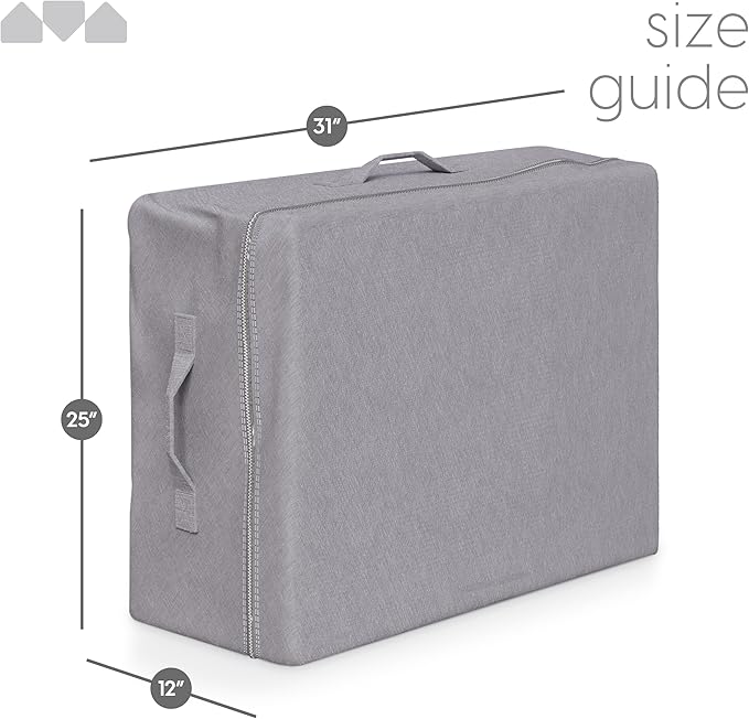 Milliard Carry Case for the Tri Folding Mattress Cot Size (75" x 31" x 4") (Mattress NOT Included)