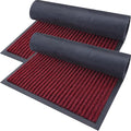 OLANLY 2-Pack Front Door Mats 29.5x17, Waterproof Heavy-Duty Doormats | Wine Red by OLANLY