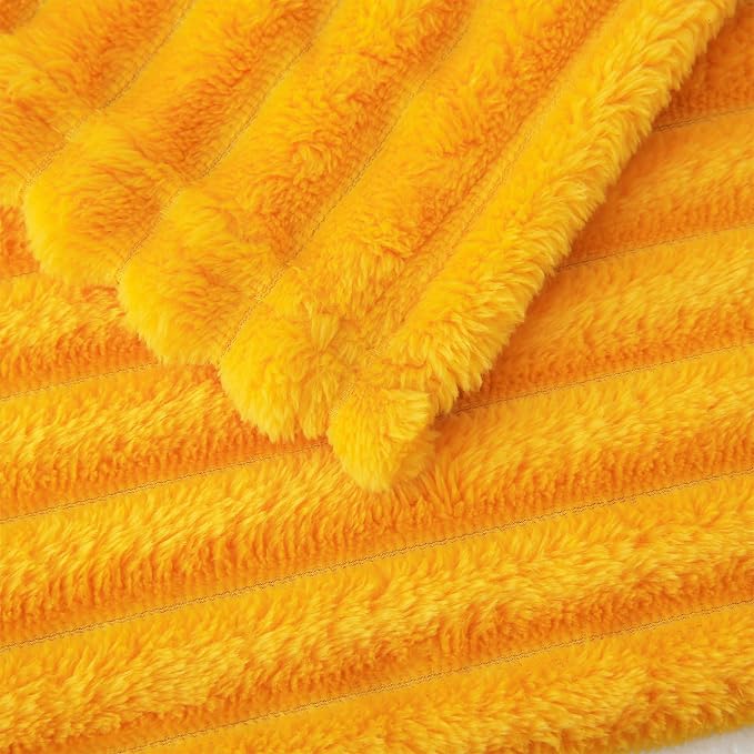 Gold Fleece Throw Blanket 50”×60” - Image 7