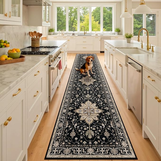 RELEANY Washable Area Rug, Runner 2'x10', Water Repellent, Pet Friendly by RELEANY