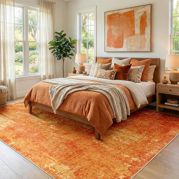 RELEANY Washable 6'x9' Abstract Area Rug - Image 3