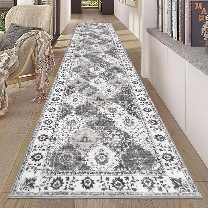 HEBE Hallway Runner Rug 2'x10', Washable Non Slip Kitchen Rug Runner | Soft by HEBE