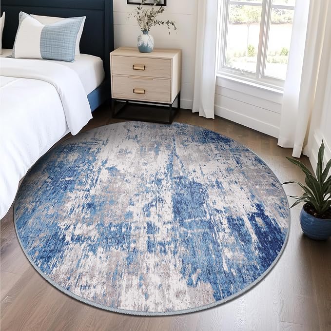 RELEANY Washable Round 6ft Area Rug - Image 2