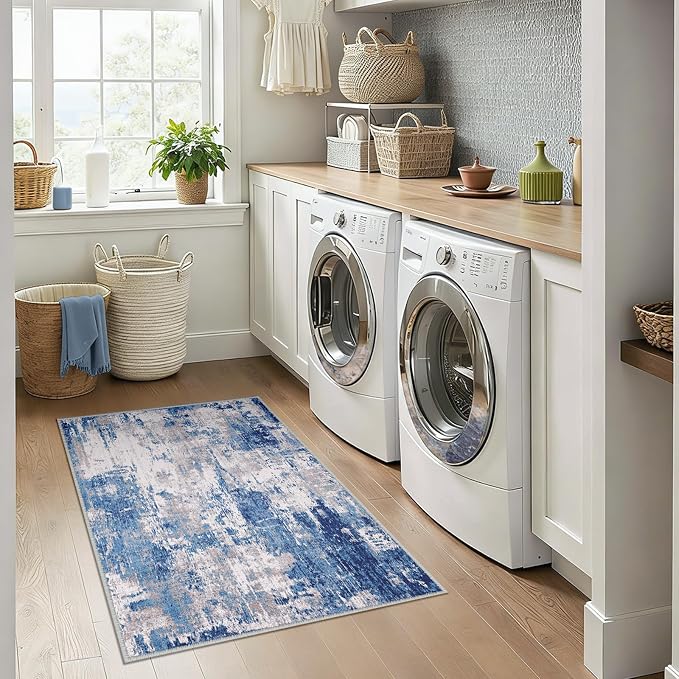 RELEANY Washable 3'x4' Abstract Area Rug - Image 9