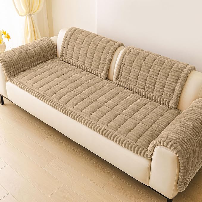 Couch Cover for Dogs, Washable Non Slip Plush Flannel Sofa Protector | Thick - Image 9