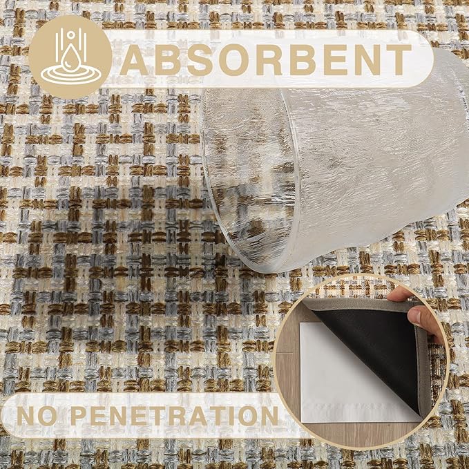 Door Mat Indoor Entrance 17"x29", Absorbent Indoor Door Mat, Non Slip Rubber - Image 3