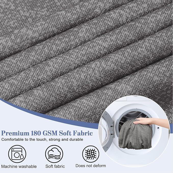 8Pcs Patio Cushion Covers Stretch Outdoor Furniture Protector Slipcovers | - Image 7