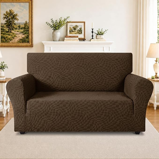 ZNSAYOTX 1 Piece Stretch Loveseat Covers - Image 2