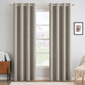 MIULEE 100% Blackout Linen Curtains by MIULEE