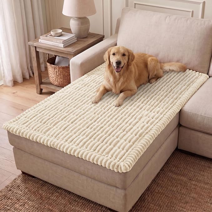 Couch Cover for Dogs, Washable Non Slip Plush Flannel Sofa Protector | Thick by hyha