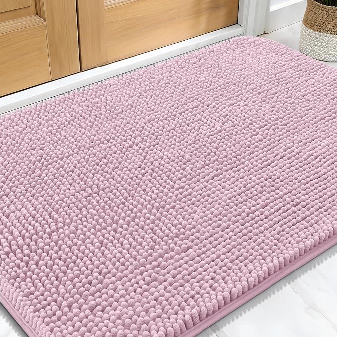 OLANLY Dog Door Mat for Muddy Paws 32x20, Super Absorbent Chenille Mud Mat | by OLANLY