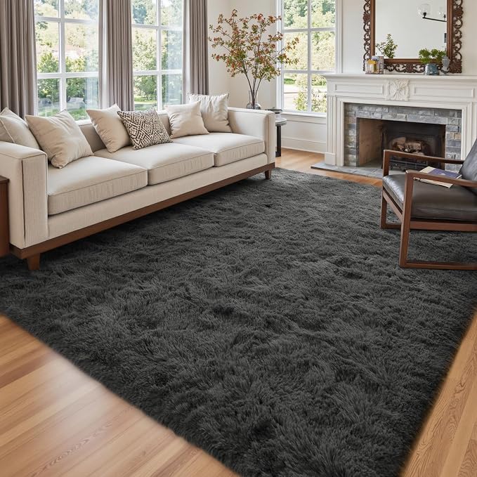 6x9 Ft Large Shag Rugs for Living Room Decor, Ultra Soft Fluffy Furry Area Rugs by Cuzwlovita