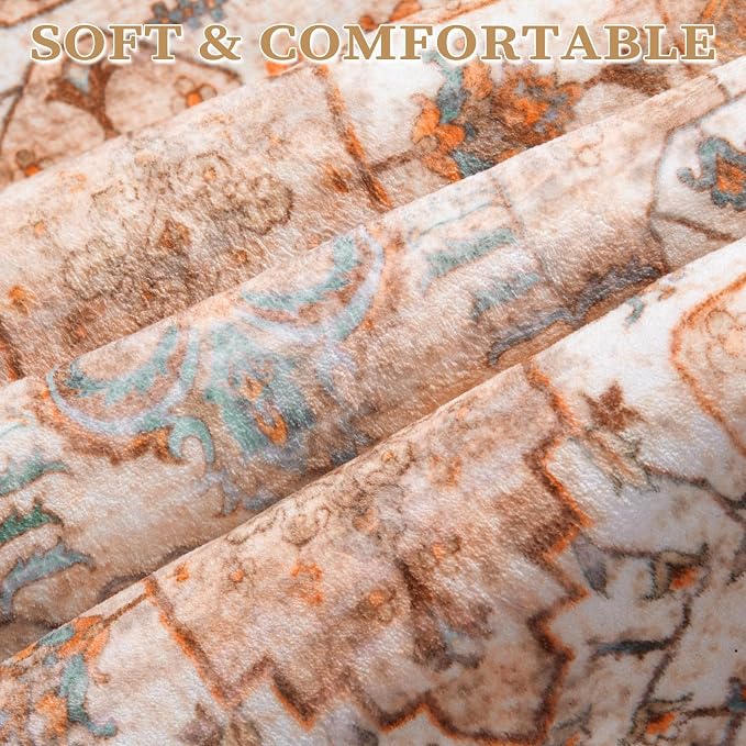 SERISSA 4x6 Washable Non Slip Boho Area Rug - Image 4