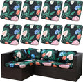 8PCS Patio Cushion Covers.Patio Furniture Couch SeatSlipcovers | Washable by SUKAIKEQA