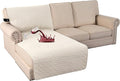Turquoize 100% Waterproof Sofa Covers Chaise Lounge L Shape Sofa Protector Slip by Turquoize