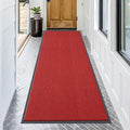 OLANLY Front Door Mat 71x34, Waterproof Heavy-Duty Indoor Outdoor Doormat | Red by OLANLY