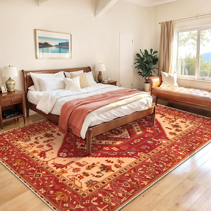 SERISSA 6x9 Washable Non Slip Boho Area Rug - Image 6
