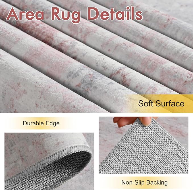 6x9 Ft Large Area Rugs for Living Room, Soft Non-Slip Washable Rugs Modern - Image 6