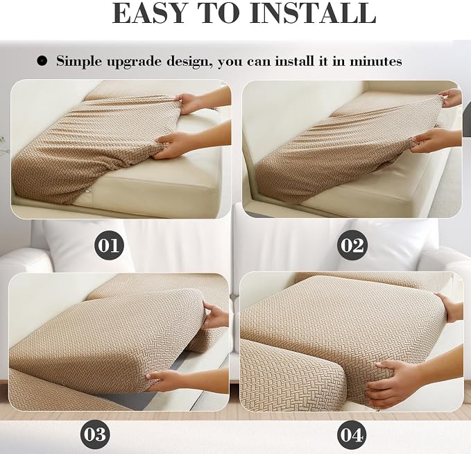 Sofa Covers Couch Covers for Sofa Pet Friendly Couch Cushion Covers Universal - Image 7
