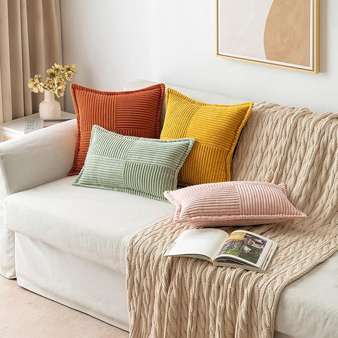 MIULEE Fall Burnt Orange Decorative Throw Pillow Covers - Image 5