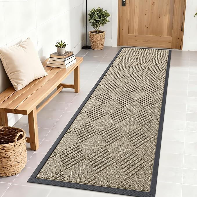 OLANLY Front Door Mat Outside Entrance 71x23, Waterproof Heavy-Duty Doormat | by OLANLY