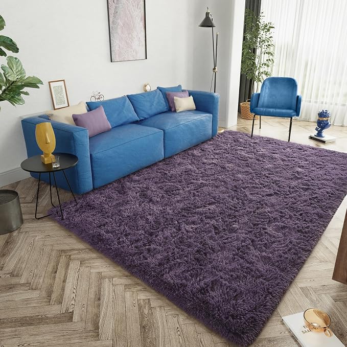 LOCHAS Area Rugs Fluffy Living Room Carpets - Image 3