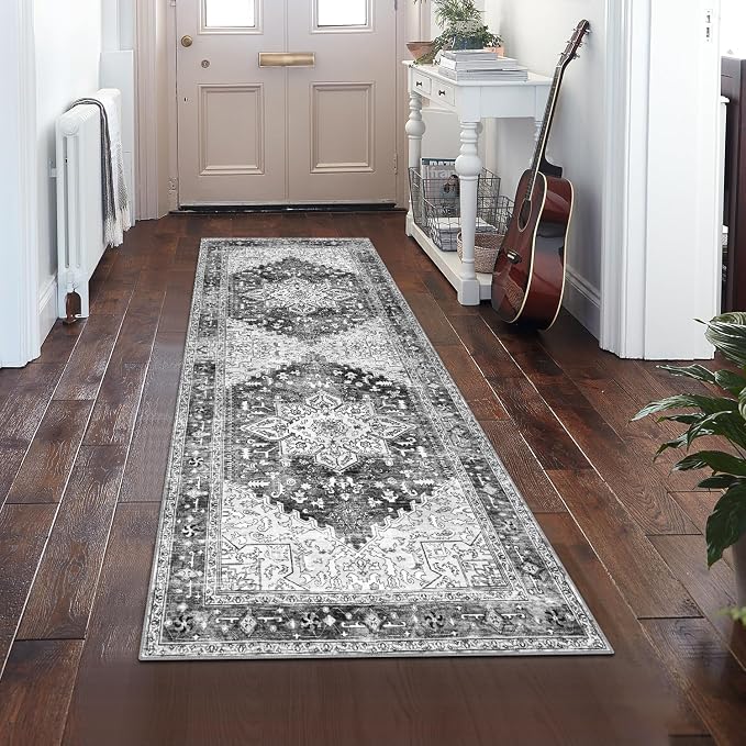 Yamaziot Washable Runner Rug, 2x6 Non-Slip Boho Vintage Hallway Kitchen Rug | by Yamaziot