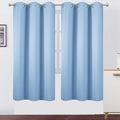 Sky Blue Thermal Blackout Curtains/42 x 72 Inch/Set of 2 Panels Room Darkening by Lemomo