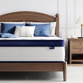 Avenco Queen Mattress, 10 inch Queen Size Mattress with Smarts™ Coil Individual Pocket Spring for Silent Sleep and Strong Edge Support, Mattresses in a Box CertiPUR-US Certified