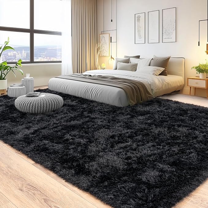 Pionblank Large Area Rug for Living Room 10x14, Fluffy Shag Rug - Image 2