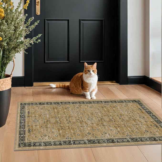 Vintage Boho 2x4 Area Rug for Entryway - Image 3