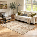 3x5 Tie-dye Beige Area Rug Washable Non-Slip Soft Thin by Unknown