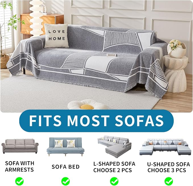 HAOMAIJIA Non Slip Couch Cover Sofa Covers - Image 5