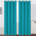 Blackout Curtains 66 x 84 inch/Teal Curtains Set of 2 Panels/Thermal Insulated by Lemomo