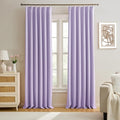 Lilac Blackout Curtain Drapes Pleated by KEQIAOSUOCAI