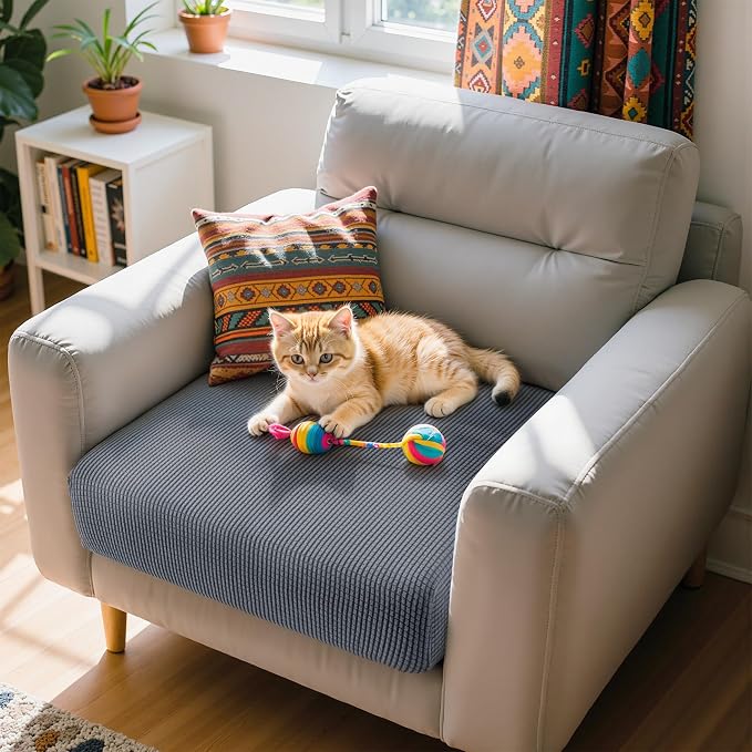 Hokway Stretch Couch Cushion Slipcovers Reversible Cushion Protector Slipcovers - Image 8