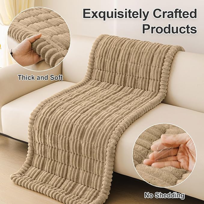 Couch Cover for Dogs, Washable Non Slip Plush Flannel Sofa Protector | Thick - Image 8