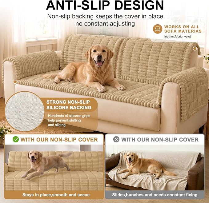 Smiry Couch Cover for Dogs, Non Slip Washable Sofa Protector for Pets | Soft - Image 10