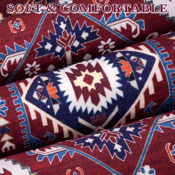 SERISSA 5x7 Washable Non Slip Boho Area Rug - Image 6