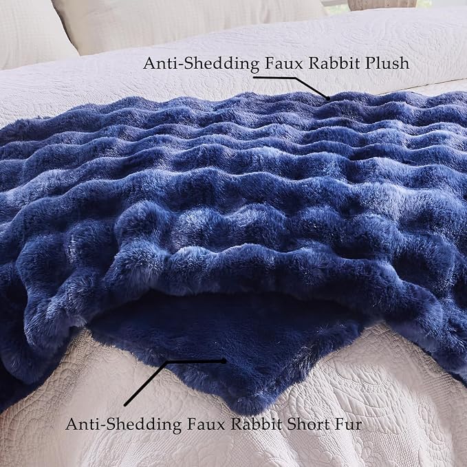 BENVWE Fluffy Faux Fur Throw Blanket - Image 4